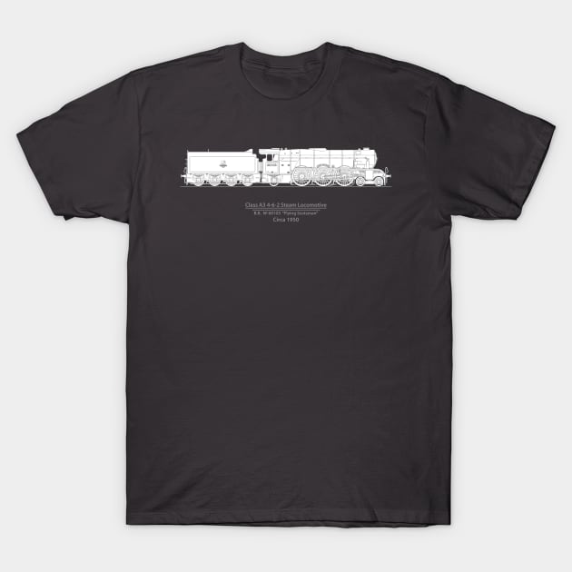 Flying Scotsman Circa 1950 T-Shirt by SteveHClark